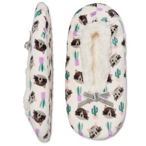 Fuzzy Babba | Sherpa Slipper Socks - Cactus Cats